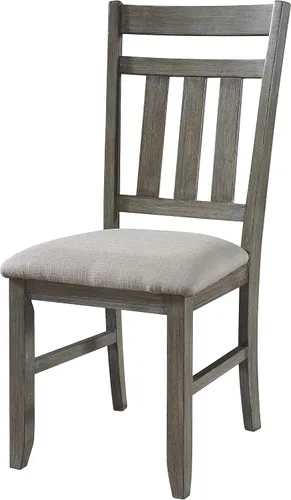 Vista 4 de Powell Turino Side, altura del asiento de 18 pulgadas (juego de 2) silla de comedor, color blanco (457-434)