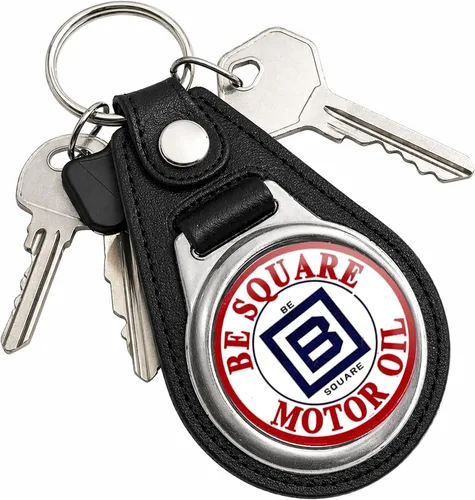 Vista 122 de Brotherhood Round Key Chain for Vintage Motor Oil, Petroleum, and