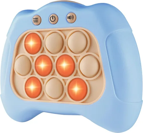 Vista 9 de Intoypad Pop The Target! Máquina de juego de mano de empuje de velocidad: un divertido juego multijugador para la familia. Juguete sensorial Fidget