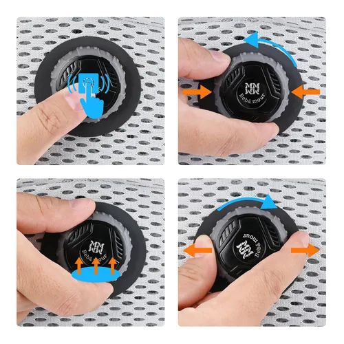 Vista 8 de Bebamour Portabebés ergonómico transpirable para 7 a 32 libras, perilla ajustable para desarrollar la cadera del bebé, portabebés de malla de aire