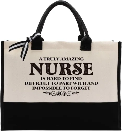 Vista 15 de Gkwa Canvas Tote Bag for Gifting, Women Cotton Canvas Bag, Reusable Shopping Bag