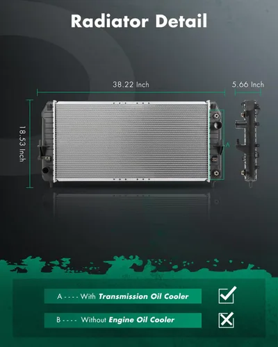 Vista 2 de SCITOO 2853 Radiador de repuesto para 2006-2008 para Buick para Lucerna 2006-2011 para Cadillac para DTS