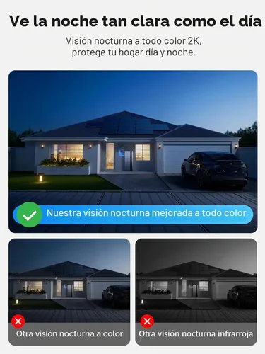 Vista 4 de Outinput Cámara de ventana sin taladro de 3MP 2K para seguridad del hogar, cámara de vigilancia de 2.4G y 5GHz con montaje en ángulo de visión