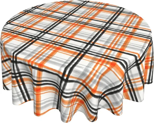 Vista 32 de Giwawa Mantel de Mesa Redondo con Bandera de EE. UU., Mantel Americano con Estrellas, Mariposas, Círculo, 152 cm. Mantel del 4 de julio, Día