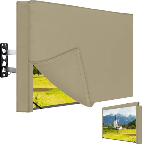 Vista 9 de Easy-Going Funda de TV para exteriores con plano frontal enrollable, impermeable y resistente a la intemperie para televisores de pantalla plana