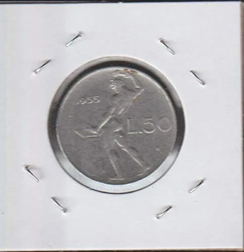 Vista 2 de 1955 IT Classic Head Right 50 Lire Choice Extremely Fine