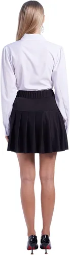 Vista 5 de Etosell camisa manga larga de raso con botón y moño para mujer