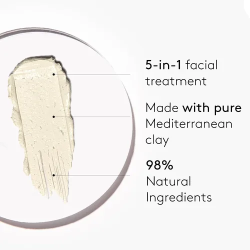 Vista 3 de COCUNAT - Wondermask - Mascarilla facial limpiadora - Desintoxica, exfolia y equilibra - Cierra y refina los poros - Piel grasa y mixta - Elimina