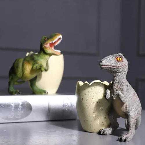 Vista 3 de Soporte para lápices de dinosaurio, organizador de escritorio para bolígrafo Athlon
