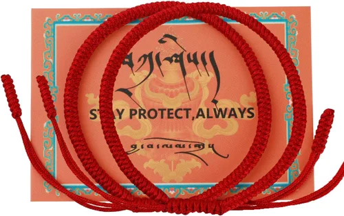 Vista 15 de Auténtica pulsera de nudo Dorje bendecida hecha a mano por monjes tibetanos con protección y talismán para mujeres y hombres