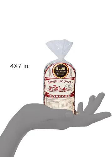 Vista 8 de Amish Country Popcorn Bolsa de 1 libra Granos de palomitas de maíz azules Anticuados, sin OMG y sin gluten (azul, bolsa de 1 libra)
