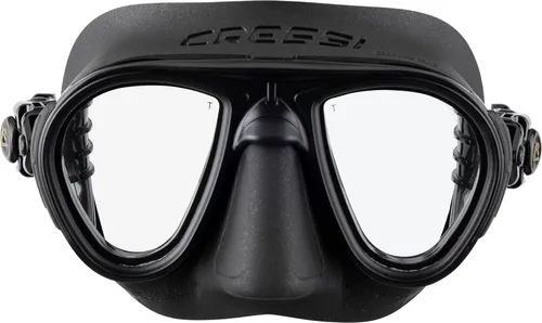 Vista 2 de Cressi Máscara de buceo para adultos, parada de niebla, bajo volumen, vista amplia - Calibro: hecho en Italia