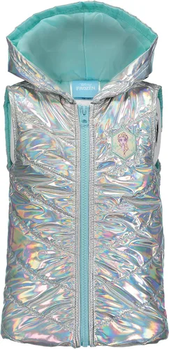 Vista 9 de Disney Frozen Princess Anna Queen Elsa - Chaleco con cremallera para niñas conjunto de camiseta y leggings de 3 piezas para niños pequeños a grandes