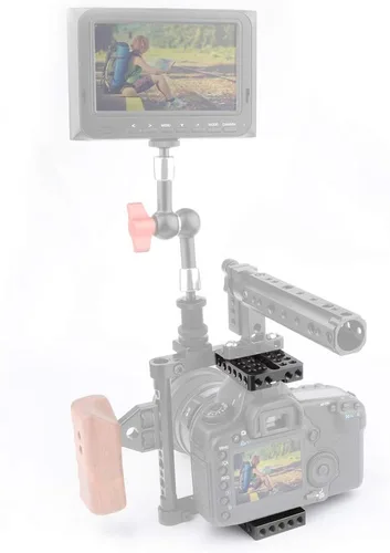Vista 4 de CAMVATE - Placa de queso superior + placa base para cámara DSLR DIY