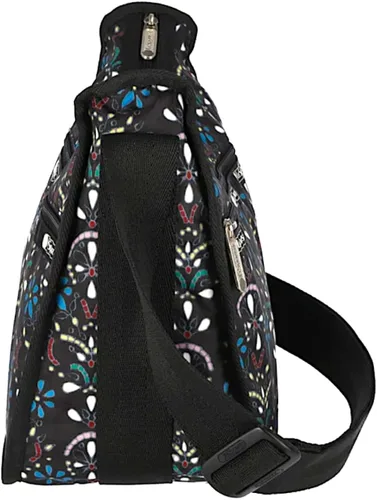 Vista 6 de LeSportsac Cloistered Jewels - Bolso cruzado clásico Hobo + bolsa de cosméticos, estilo 7520color E469, azulejos de arte de mosaico diseñados