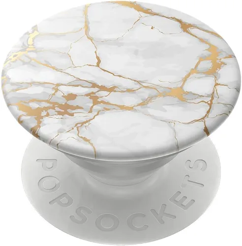 Vista 9 de PopSockets Agarre para teléfono con soporte expansible, PopGrip de mármol - Azul mármol