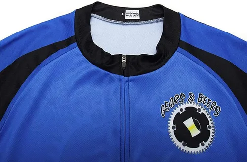 Vista 3 de MOXILYN Camisas de ciclismo para hombre, manga corta, camiseta de ciclismo 3D, camiseta divertida para bicicleta