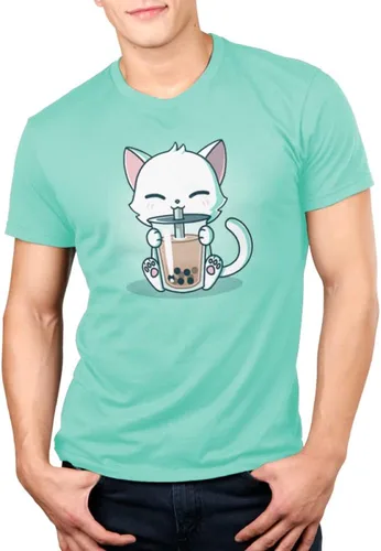 Vista 3 de TeeTurtle Camiseta estándar de manga corta Boba Cat
