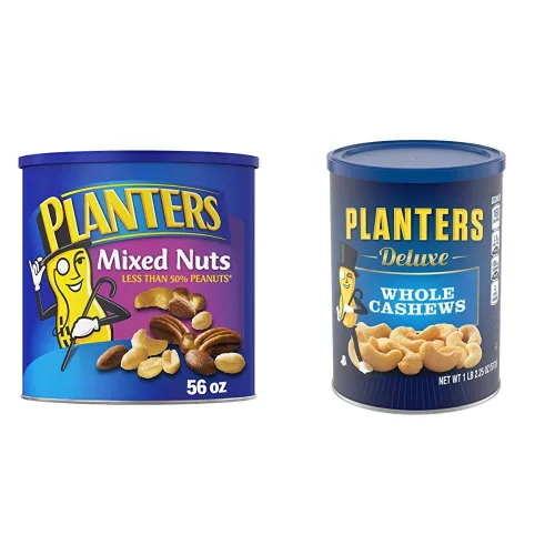 Vista 9 de PLANTERS Nueces mixtas saladas y nueces mixtas saladas de lujo PLANTERS Snacks para fiestas, proteínas a base de plantas