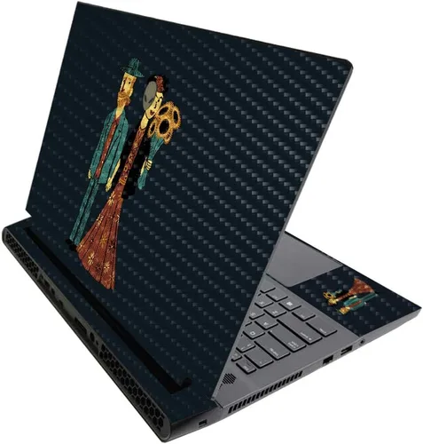 Vista 384 de MightySkins - Skin brillante con purpurina para Alienware M17 R3 (2020) y M17 R4 (2021) - Diversión de los años 90 Acabado duradero con purpurina
