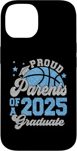 Vista 4 de iPhone 16 Parents of a 2025 Graduate Senior Graduation Basketball Case