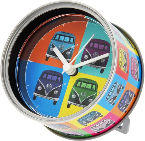 Vista 14 de Brisa VW Collection - Reloj de mesa Volkswagen, reloj magnético, MyClock también personalizable, regalo de fotos en autobús T1, escarabajo, diseño