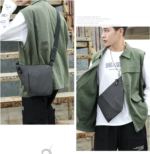 Vista 5 de North Carry Slim Sling Bag North Carry - Bolsa delgada para mujeres, bolsa antirrobo, bolsa flexible personal para mujeres y hombres
