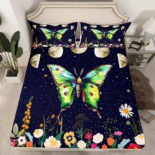 Vista 42 de Ropa de cama de 2 piezas, estilo rústico de granja, juego de ropa de cama para adolescentes y adultos, sábanas bajeras, ropa de cama ajustable