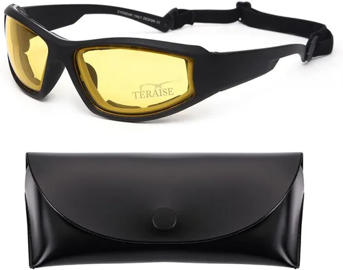 Vista 8 de TERAISE Gafas de equitación para motocicleta, gafas de esquí de seguridad ajustables