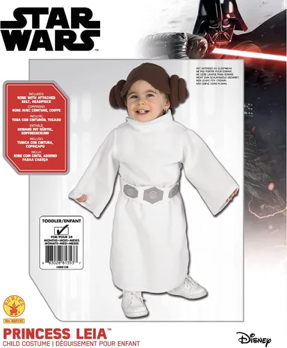 Vista 4 de Rubie's Disfraz de Star Wars Princess Leia Mameluco