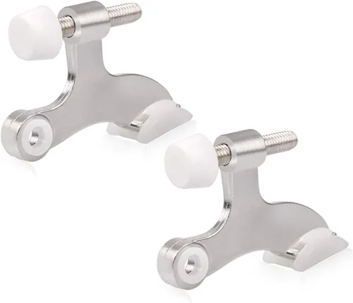 Vista 11 de HOMOTEK Paquete de 12 Topes de Puerta de Latón Antiguo de Pasador de Bisagra, Tope de Puerta Ajustable de Lujo Resistente de 2-1/2"x1-3/4