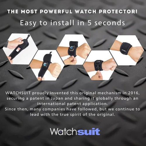 Vista 6 de Protector de reloj inteligente WATCHSUIT. Funda de reloj inteligente para Apple Watch, Huawei, Xiaomi, Garmin, Google Pixel, Amazfit, Galaxy, Fitbit
