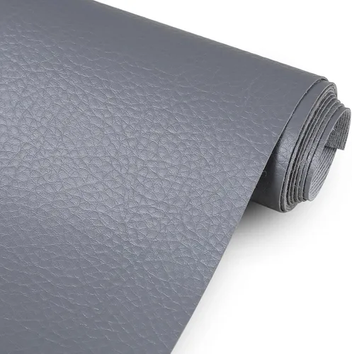 Vista 15 de Tela de Tapicería de Vinilo de Cuero Sintético por Yarda 55" de Ancho Material de Cuero Sintético Suave en Láminas para Muebles Marino Manualidades