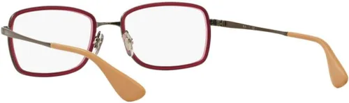 Vista 5 de Ray-Ban Gafas RX6336-2857, marcos de goma Fuxia con lente de demostración de 2.087 in, Moradorojizo