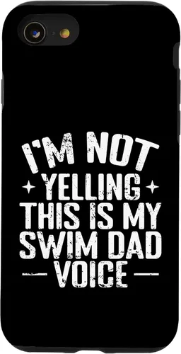 Vista 18 de Swim Dad Voice Funny Sports Parent Case for iPhone 16