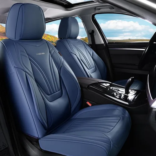 Vista 43 de Coverado - Fundas impermeables para asientos de coche, fundas delanteras para asientos de coche, 2 en 1, fundas protectoras para asientos de coche