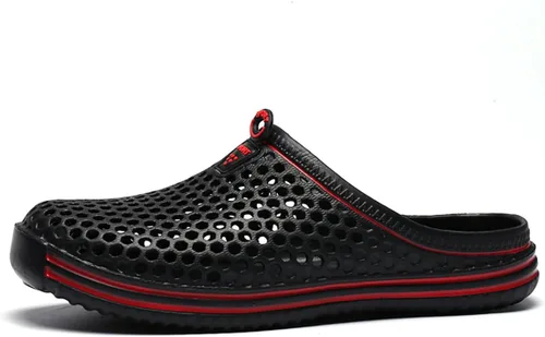 Vista 3 de LIBINXIF Zuecos de jardín para mujer, de malla, transpirables, sandalias de playa, zapatos de ducha, zapatos de agua, zapatos antideslizantes