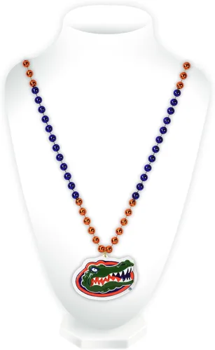 Vista 14 de Rico Industries NCAA Fan Shop - Cuentas estilo Mardi Gras con logotipo del equipo 3-Color del
