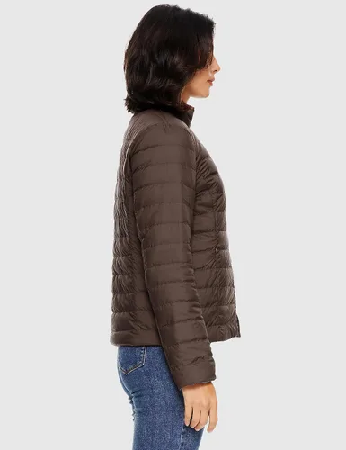 Vista 8 de ELEZAY Chaqueta acolchada reversible para mujer, plegable, ligera, acolchada