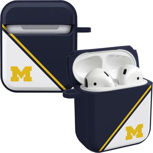Vista 11 de Michigan Wolverines HDX - Funda compatible con Apple AirPods Gen 1 y 2 (clásico)