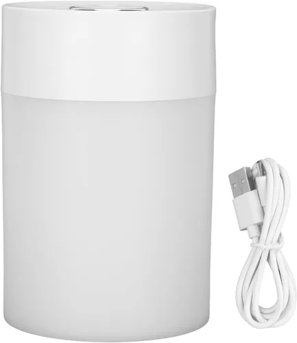 Vista 10 de FLEXMAN Humidificador de aire, humidificador portátil pequeño de niebla fría de 20.3 fl oz, carga USB, humidificador de niebla fría de bajo ruido