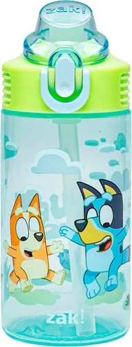Vista 29 de Zak Designs Barbie Sage - Botella de agua para niños con popote a prueba