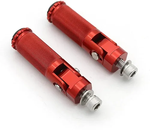 Vista 17 de Estriberas de freno para palanca de cambios de motocicleta con agujero de 0.236 in, pedal universal para retrasos, color negro