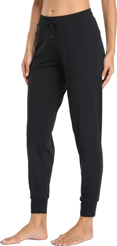 Vista 83 de Oalka - Pantalones deportivos para mujer, con cintura alta y bolsillos, para hacer deporte, yoga y entrenar