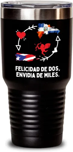 Vista 4 de Felicidad de dos - Puerto Rico con República Dominicana Taza