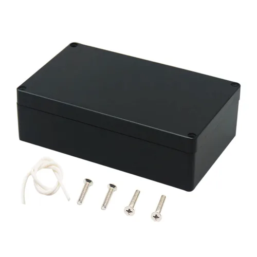 Vista 15 de Zulkit. - Caja de plástico impermeable ABS IP65. - Caja de derivación eléctrica - color negro.