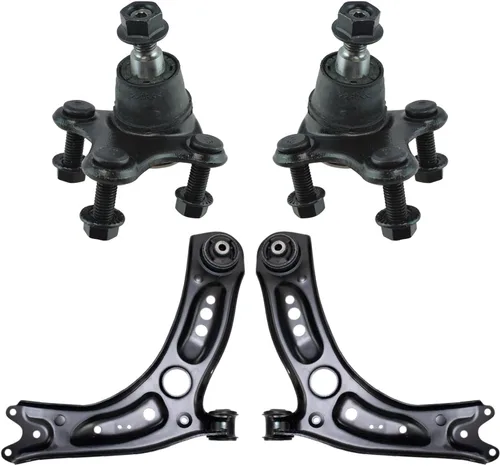 Vista 8 de TRQ Brazo de control superior e inferior del lado del conductor y del pasajero con juego de rótulas compatible con Chevrolet GMC 89-02