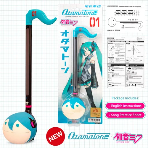 Vista 6 de Otamatone Classic Hatsune Miku Vocaloid [licencia oficial] Instrumento musical electrónico de personaje japonés Sintetizador portátil de Japón Maywa