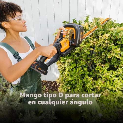 Vista 5 de [Usado] Cortadora de setos inalámbrica, + Cargador no incluido, paquete de de 1, Negro/Anaranjado