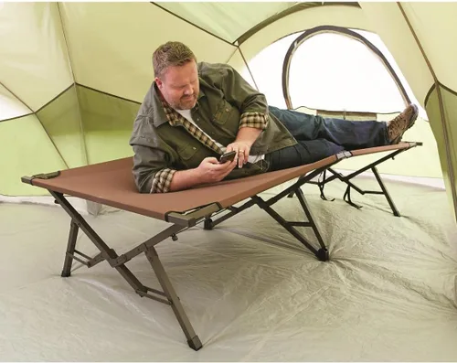 Vista 4 de Guide Gear Cama plegable para camping, tienda de campaña portátil para adultos, de gran tamaño, resistente, cuna XL Magnum, capacidad de 600 libras